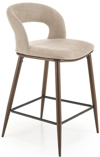 Bar Stool H114 | size: Width: 48cm, Height: 92cm, Depth: 52cm | color: Beige | image: 0 | variant: 1005508