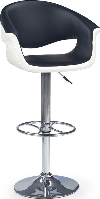 Bar Stool H46 | size: Length: 46cm, Width: 50cm, Height: 93-115cm, Depth: 46cm | color: Black | image: 1 | variant: 1011606