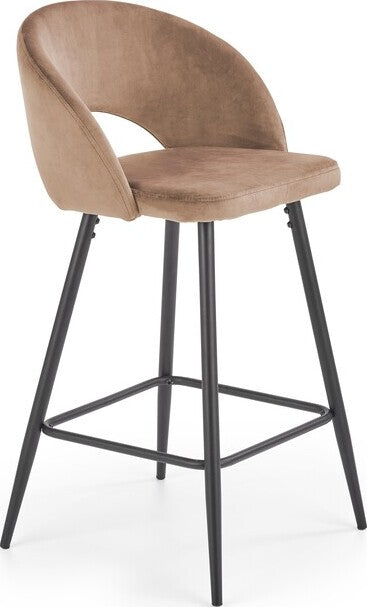 Bar Stool H96 | size: Width: 48cm, Height: 89cm, Depth: 49cm | color: Beige | image: 0 | variant: 1005554