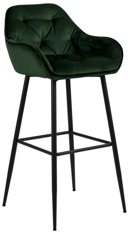 Bar Stool Horsham | size: Width: 55cm, Height: 103.5cm, Depth: 52cm | color: Black/Grey | image: 1 | variant: 1001319