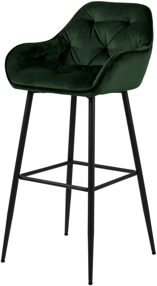 Bar Stool Horsham | size: Width: 55cm, Height: 103.5cm, Depth: 52cm | color: Black/Grey | image: 2 | variant: 1001319