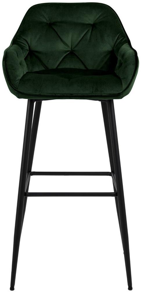Bar Stool Horsham | size: Width: 55cm, Height: 103.5cm, Depth: 52cm | color: Black/Grey | image: 4 | variant: 1001319