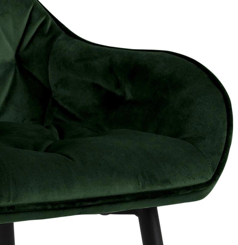Bar Stool Horsham | size: Width: 55cm, Height: 103.5cm, Depth: 52cm | color: Black/Grey | image: 6 | variant: 1001319