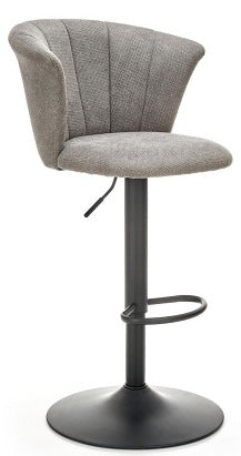 Bar Stool Imola | size: Width: 55cm, Height: 112cm, Depth: 53cm | color: Gray | image: 1 | variant: 1003000