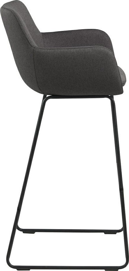 Bar Stool Jarrow | size: Width: 53cm, Height: 100cm, Depth: 52cm | color: Gray | image: 2 | variant: 1005740
