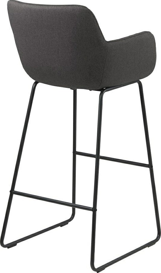 Bar Stool Jarrow | size: Width: 53cm, Height: 100cm, Depth: 52cm | color: Gray | image: 4 | variant: 1005740