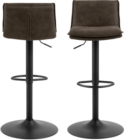 Bar Stool Monmouth | size: Width: 44cm, Height: 107cm, Depth: 53cm | color: Black | image: 3 | variant: 1001328