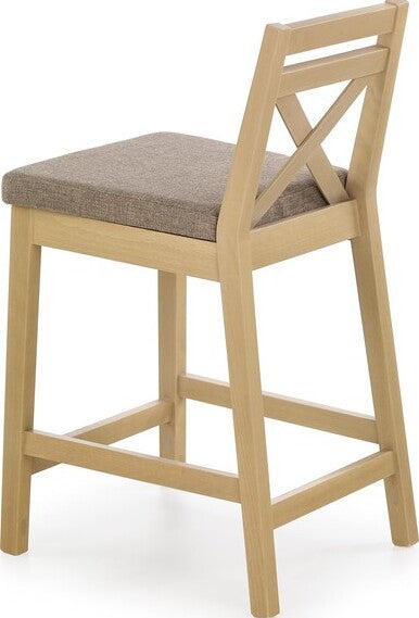 Bar Stool Piacenza | size: Length: 41cm, Width: 41cm, Height: 58-83cm, Depth: 48cm | color: Beige | image: 2 | variant: 1002985