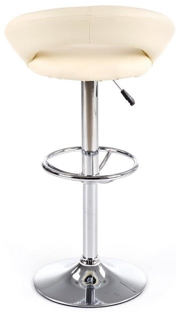 Bar Stool Potenza | size: Length: 46cm, Width: 54cm, Height: 80-102cm, Depth: 46cm | color: White | image: 4 | variant: 1003036