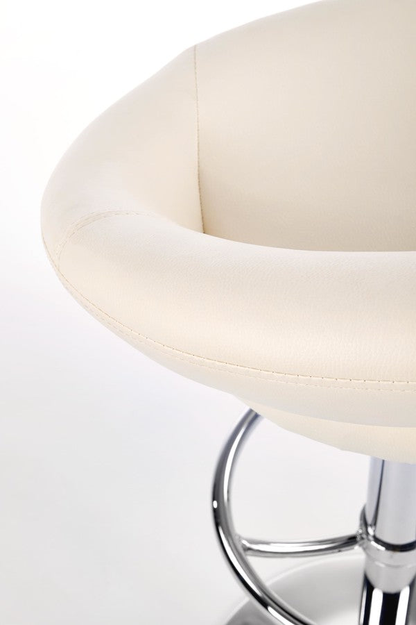 Bar Stool Potenza | size: Length: 46cm, Width: 54cm, Height: 80-102cm, Depth: 46cm | color: White | image: 5 | variant: 1003036
