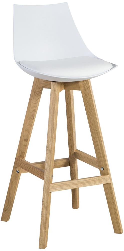 Bar Stool Sonja | size: Width: 41cm, Height: 99cm, Depth: 41.5cm | color: White | image: 1 | variant: 1005618