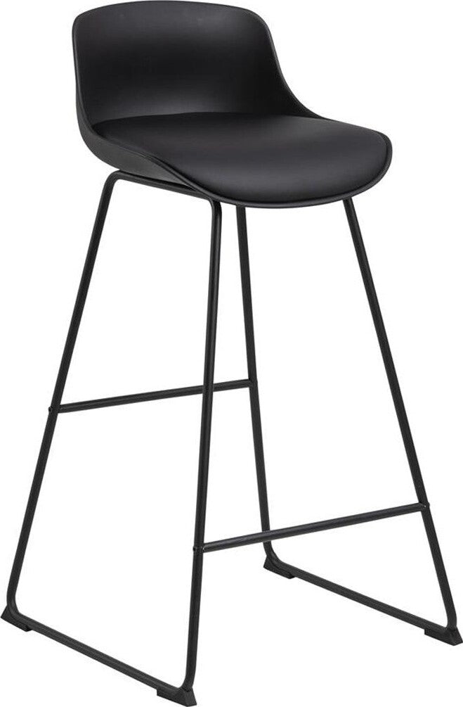 Bar Stool Tina | size: Width: 43cm, Height: 94cm, Depth: 49cm | color: Black | image: 1 | variant: 1012833
