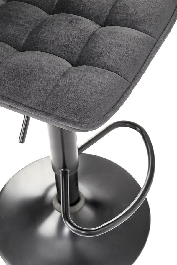 Bar Stool Vibo Valentia | size: Length: 43cm, Width: 43cm, Height: 84-106cm, Depth: 44cm | color: Gray | image: 6 | variant: 1003053