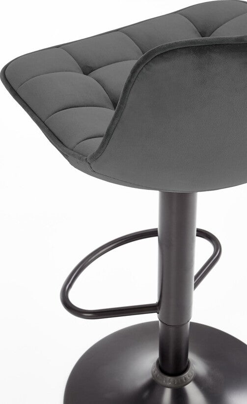 Bar Stool Vibo Valentia | size: Length: 43cm, Width: 43cm, Height: 84-106cm, Depth: 44cm | color: Gray | image: 7 | variant: 1003053