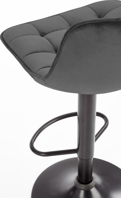 Bar Stool Vibo Valentia | size: Length: 43cm, Width: 43cm, Height: 84-106cm, Depth: 44cm | color: Gray | image: 7 | variant: 1003053