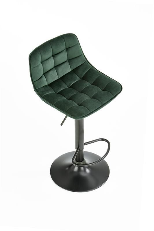 Bar Stool Vibo Valentia | size: Length: 43cm, Width: 43cm, Height: 84-106cm, Depth: 44cm | color: Green | image: 7 | variant: 1003054