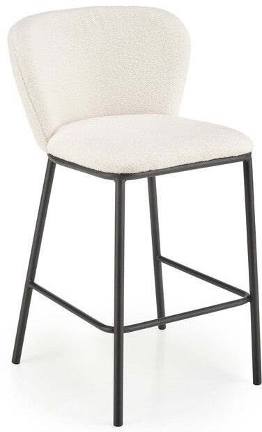 Bar Stool West Falmouth | size: Width: 54cm, Height: 92cm, Depth: 53cm | color: White | image: 0 | variant: 1007317
