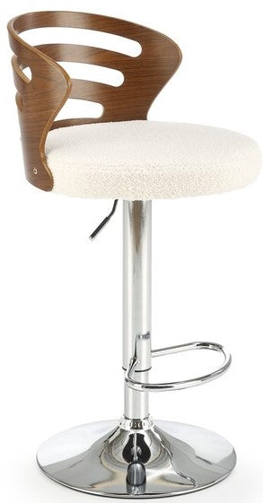 Bar Stool West Ripon | size: Width: 45cm, Height: 105cm, Depth: 49cm | color: White | image: 0 | variant: 1007313