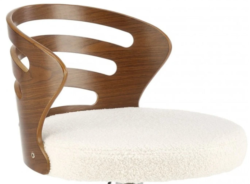 Bar Stool West Ripon | size: Width: 45cm, Height: 105cm, Depth: 49cm | color: White | image: 1 | variant: 1007313
