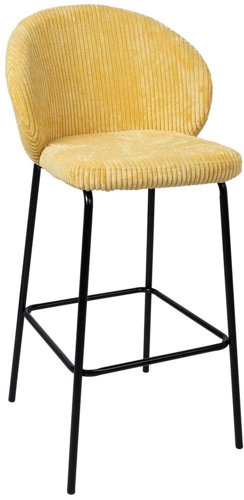 Bar Stool Ziva | size: Width: 51cm, Height: 104cm, Depth: 52cm | color: Yellow | image: 1 | variant: 1017519