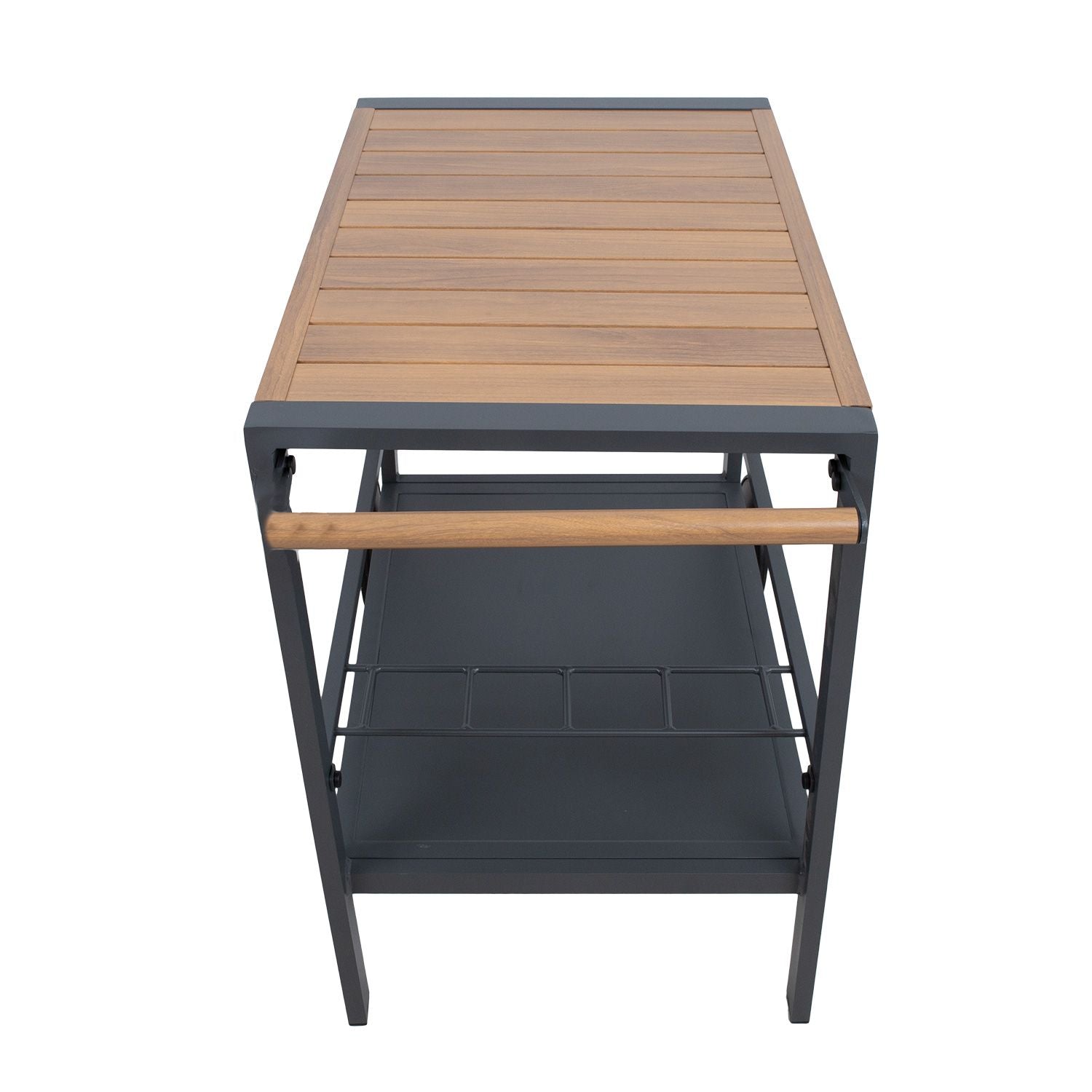 Bar Table East Taranto | size: Length: 57.5cm, Width: 97cm, Height: 75cm | color: Oak/Grey | image: 2 | variant: 1006533