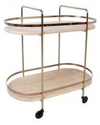 Bar Table Genova | size: Length: 42cm, Width: 80cm, Height: 80cm | color: Brown | image: 1 | variant: 1012084