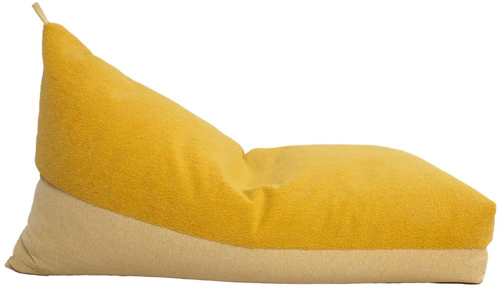 Bean Bag Ebbw Vale | size: Width: 80cm, Height: 130cm, Depth: 70cm | color: Yellow | image: 2 | variant: 1001361