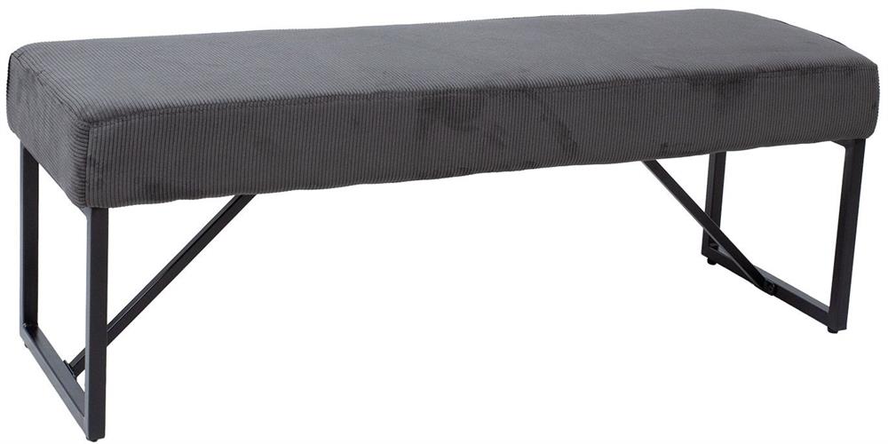Bedroom Bench Abingdon | size: Length: 110cm, Width: 36cm, Height: 42cm | color: Gray | image: 1 | variant: 1000364