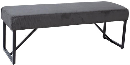 Bedroom Bench Abingdon | size: Length: 110cm, Width: 36cm, Height: 42cm | color: Gray | image: 1 | variant: 1000364