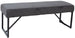 Bedroom Bench Abingdon | size: Length: 110cm, Width: 36cm, Height: 42cm | color: Gray | image: 1 | variant: 1000364