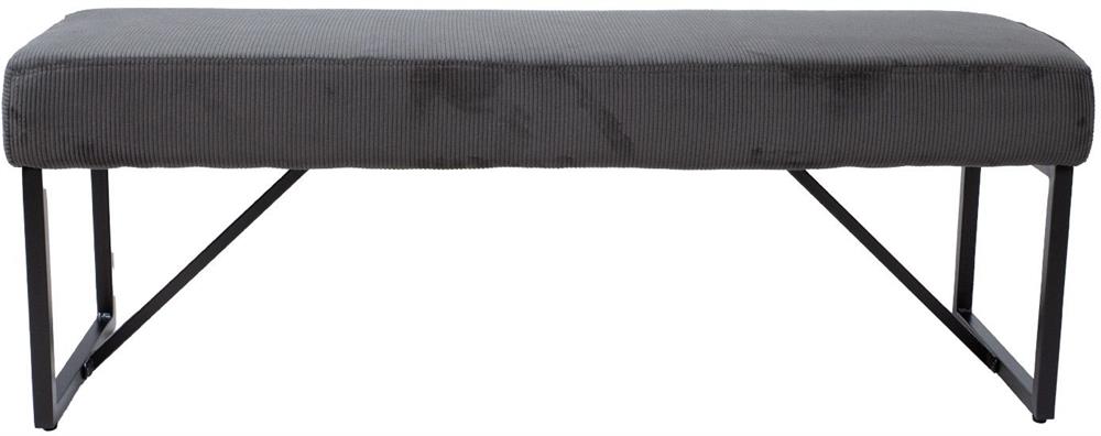 Bedroom Bench Abingdon | size: Length: 110cm, Width: 36cm, Height: 42cm | color: Gray | image: 2 | variant: 1000364