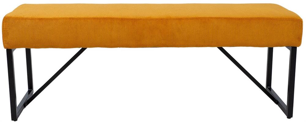 Bedroom Bench Abingdon | size: Length: 110cm, Width: 36cm, Height: 42cm | color: Yellow | image: 2 | variant: 1000365