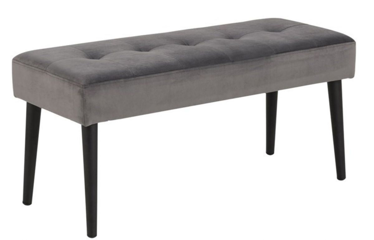 Bedroom Bench Glory | size: Width: 95cm, Height: 45cm, Depth: 38cm | color: Gray | image: 0 | variant: 1000422
