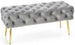 Bedroom Bench Jyvaskyla | size: Length: 45cm, Width: 100cm, Height: 40cm | color: Gray | image: 1 | variant: 1002062