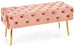 Bedroom Bench Jyvaskyla | size: Length: 45cm, Width: 100cm, Height: 40cm | color: Pink | image: 1 | variant: 1002063
