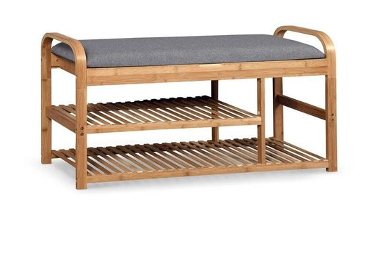 Bedroom Bench St13 | size: Width: 100cm, Height: 50cm, Depth: 33cm | color: Gray | image: 0 | variant: 1010824