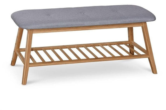 Bedroom Bench St15 | size: Width: 100cm, Height: 44cm, Depth: 48cm | color: Gray | image: 0 | variant: 1010823