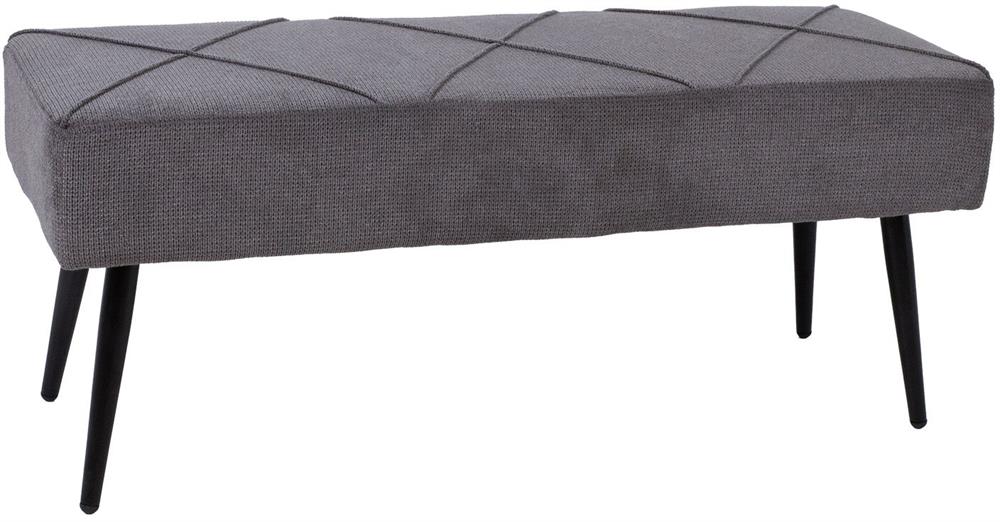 Bedroom Bench Wallingford | size: Length: 100cm, Width: 36cm, Height: 43cm | color: Gray | image: 1 | variant: 1000372