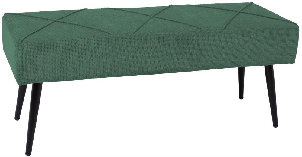 Bedroom Bench Wallingford | size: Length: 100cm, Width: 36cm, Height: 43cm | color: Green | image: 1 | variant: 1000371