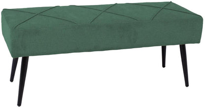 Bedroom Bench Wallingford | size: Length: 100cm, Width: 36cm, Height: 43cm | color: Green | image: 1 | variant: 1000371