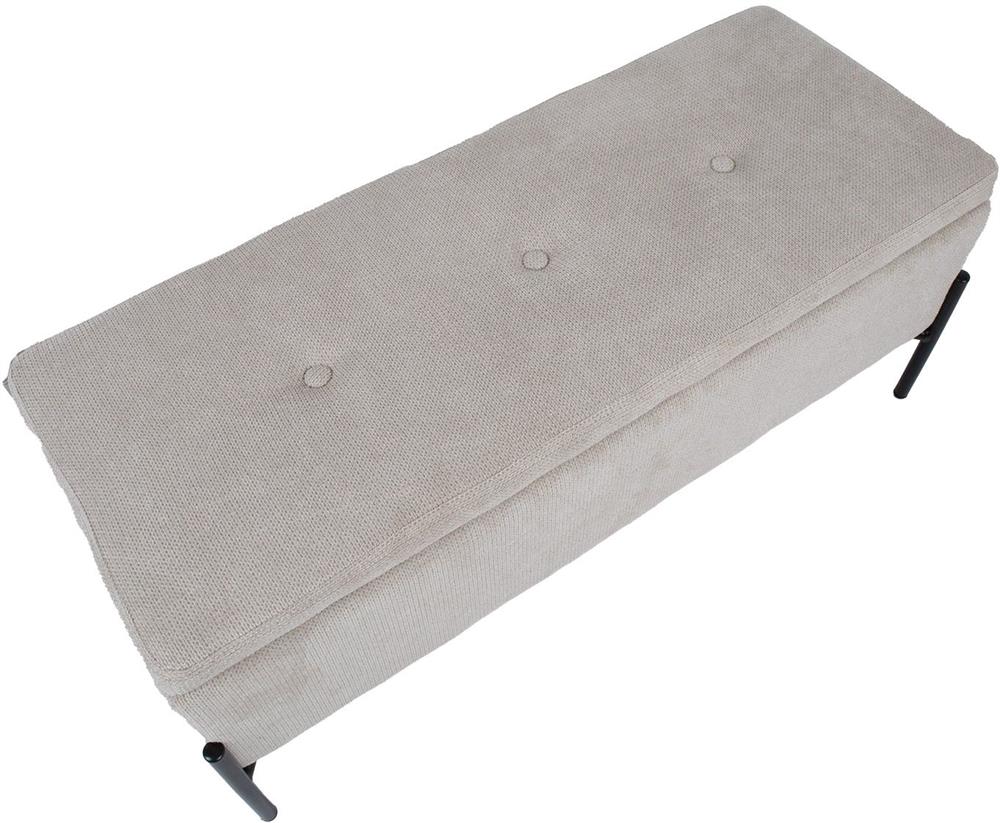 Bedroom Bench Woodstock | size: Length: 95cm, Width: 35cm, Height: 41cm | color: Beige | image: 5 | variant: 1000360