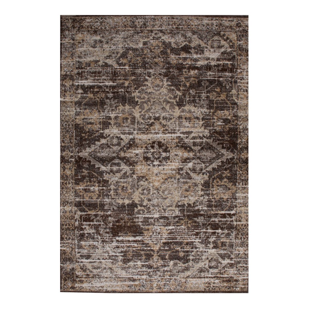 Carpet Oxford | size: Length: 150cm, Width: 100cm | color: Brown/Beige | image: 1 | variant: 1000001