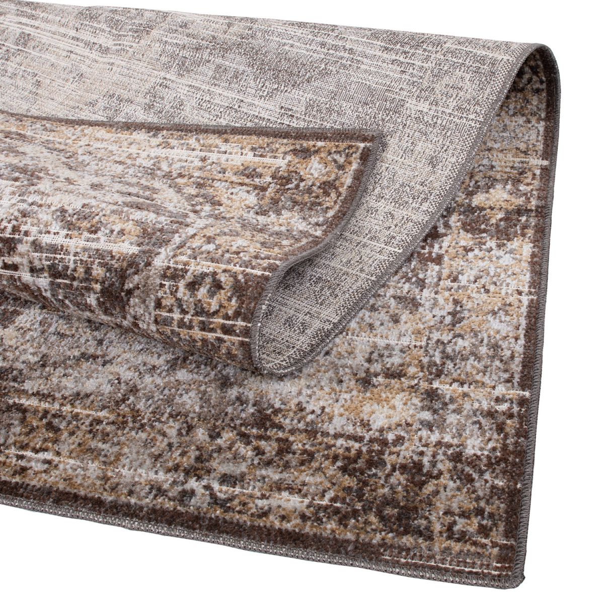 Carpet Oxford | size: Length: 150cm, Width: 100cm | color: Brown/Beige | image: 2 | variant: 1000001