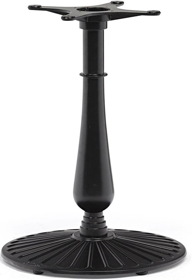 Central Table Leg East Wells | size: Height: 63cm, Diameter: 2cm | color: Black | image: 1 | variant: 1006025