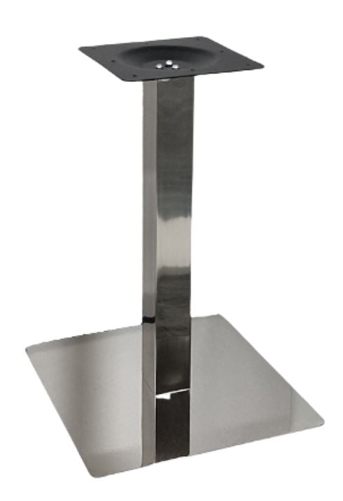 Central Table Leg Stad 3 | size: Height: 72cm, Diameter: 50cm | color: Chrome | image: 0 | variant: 1000701