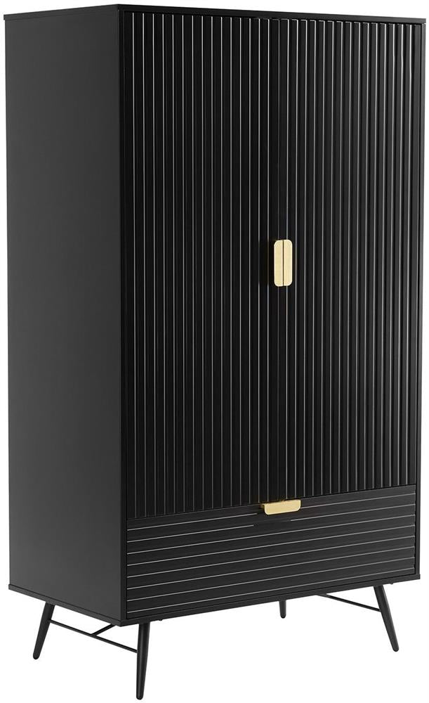Closet East Vatican | size: Width: 100cm, Height: 175cm, Depth: 56cm | color: Black | image: 1 | variant: 1006361