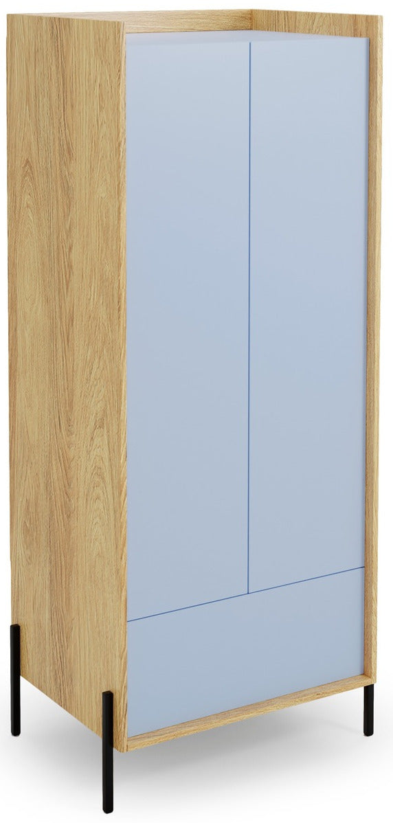 Closet Helsinki | size: Width: 60cm, Height: 179cm, Depth: 78cm | color: Blue | image: 1 | variant: 1002080