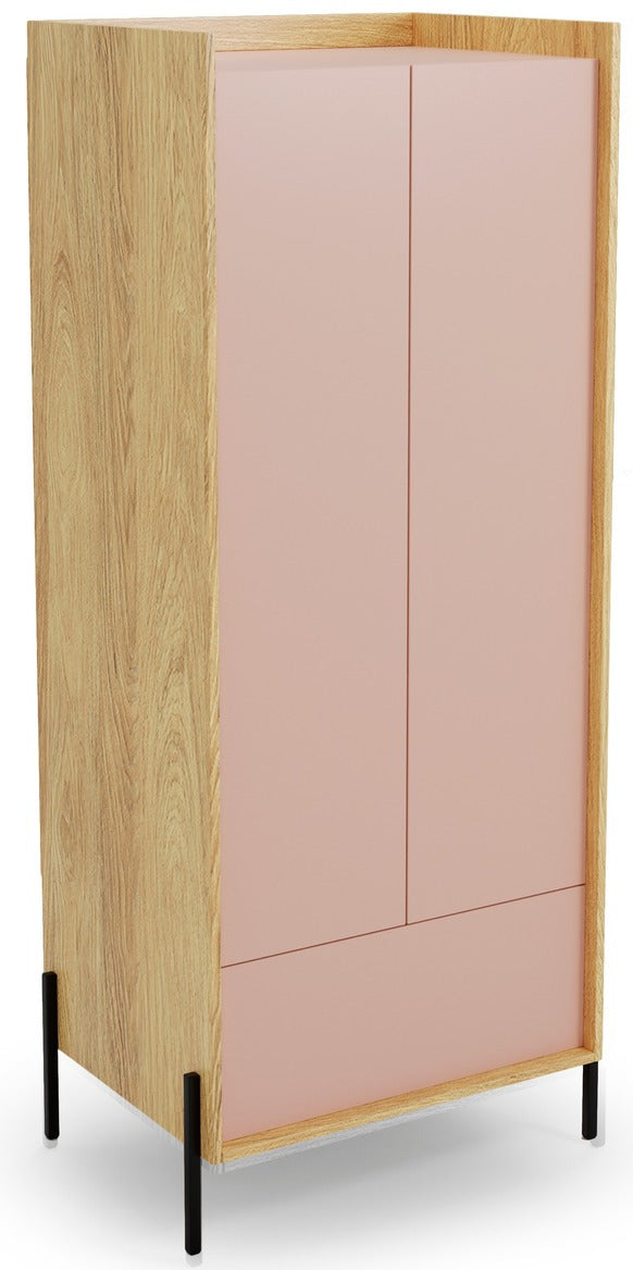 Closet Helsinki | size: Width: 60cm, Height: 179cm, Depth: 78cm | color: Pink | image: 1 | variant: 1002077