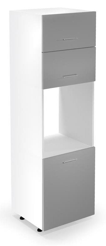 Closet Linkoping | size: Width: 214cm, Height: 56cm, Depth: 60cm | color: Gray | image: 1 | variant: 1001898