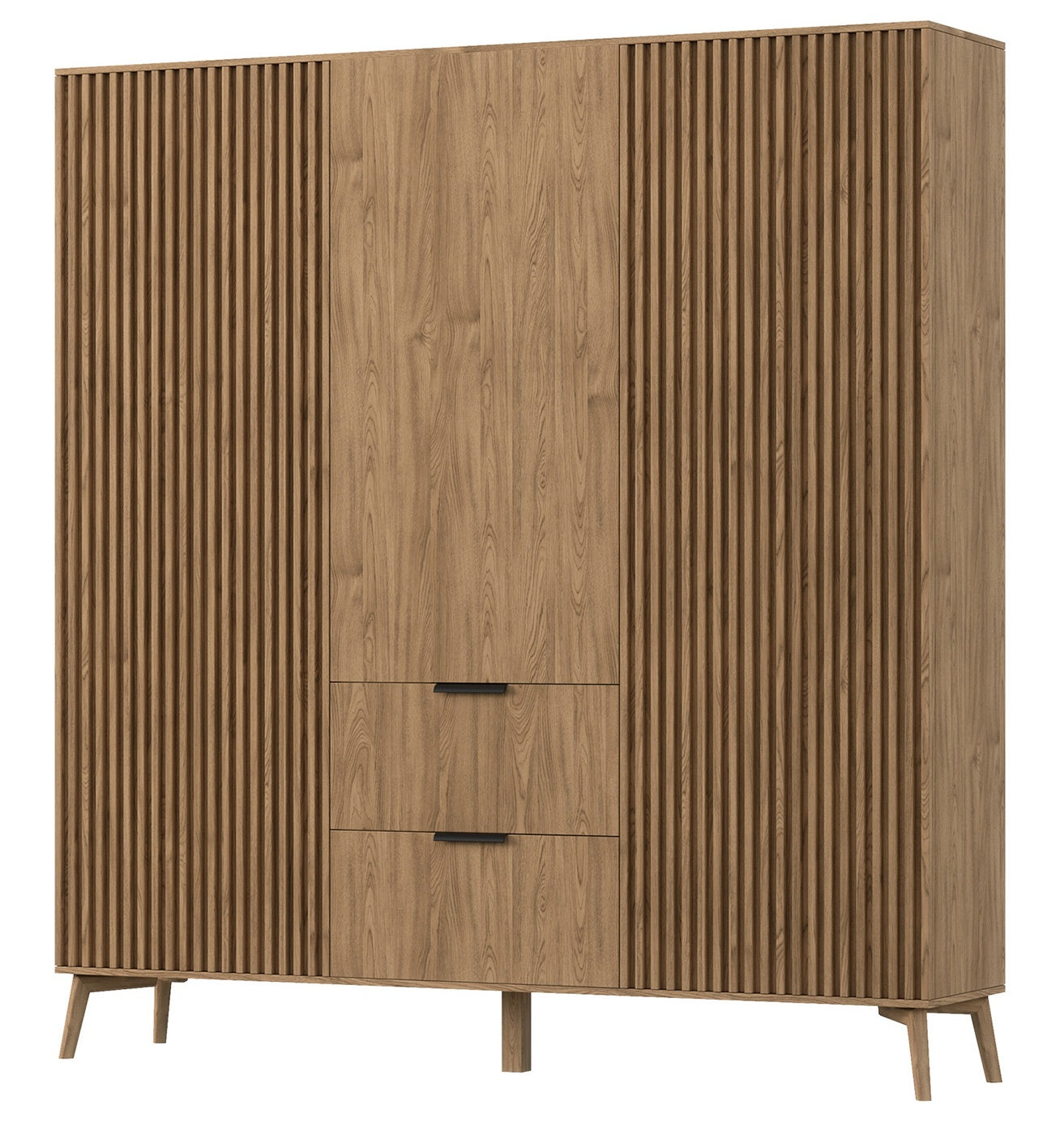 Closet West Abercynon | size: Width: 185cm, Height: 192cm, Depth: 60cm | color: Oak | image: 0 | variant: 1017686